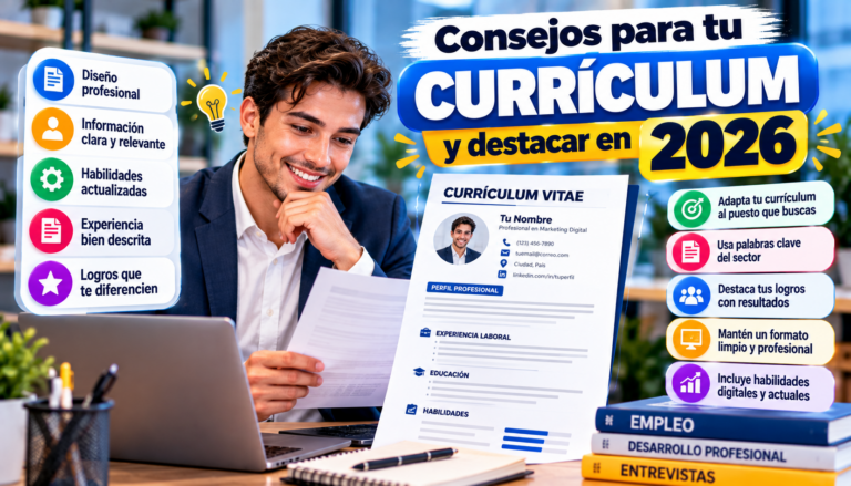 Consejos para un currículum destacado en 2026
