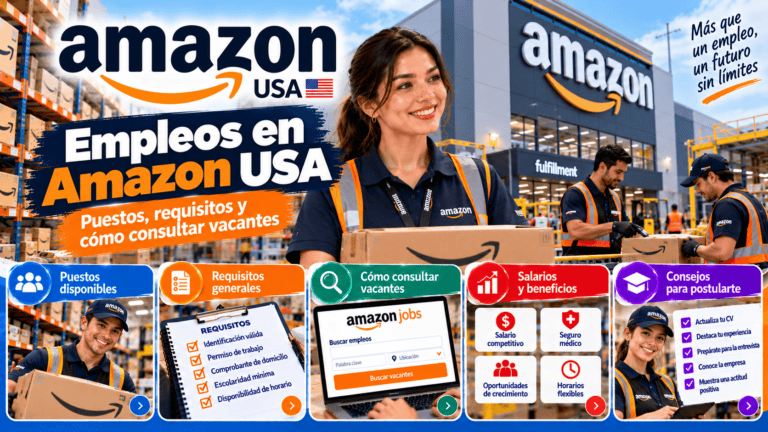 Empleos en Amazon USA: puestos, requisitos y cómo consultar vacantes