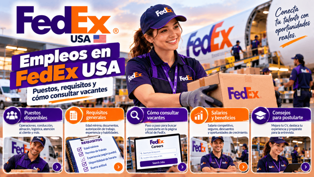 Empleos en FedEx USA: puestos, requisitos y cómo consultar vacantes