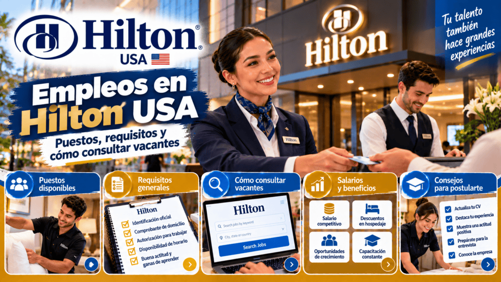 Empleos en Hilton USA: puestos, requisitos y cómo consultar vacantes