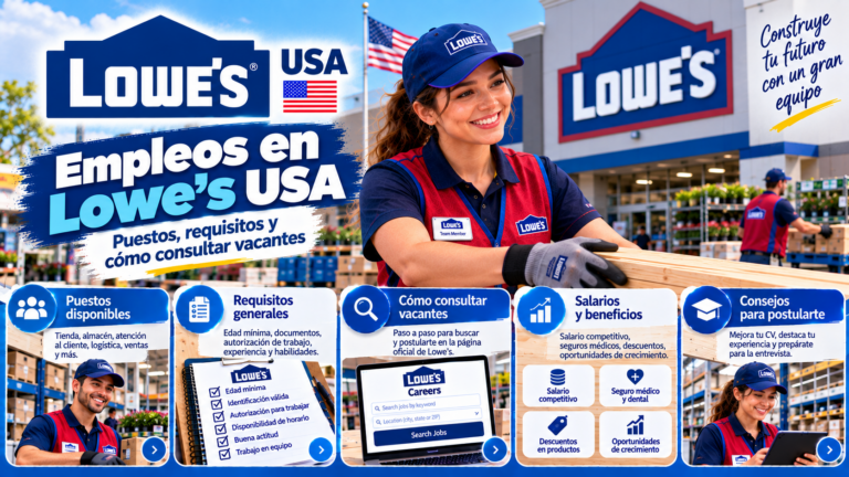 Empleos en Lowe's USA: puestos, requisitos y cómo consultar vacantes
