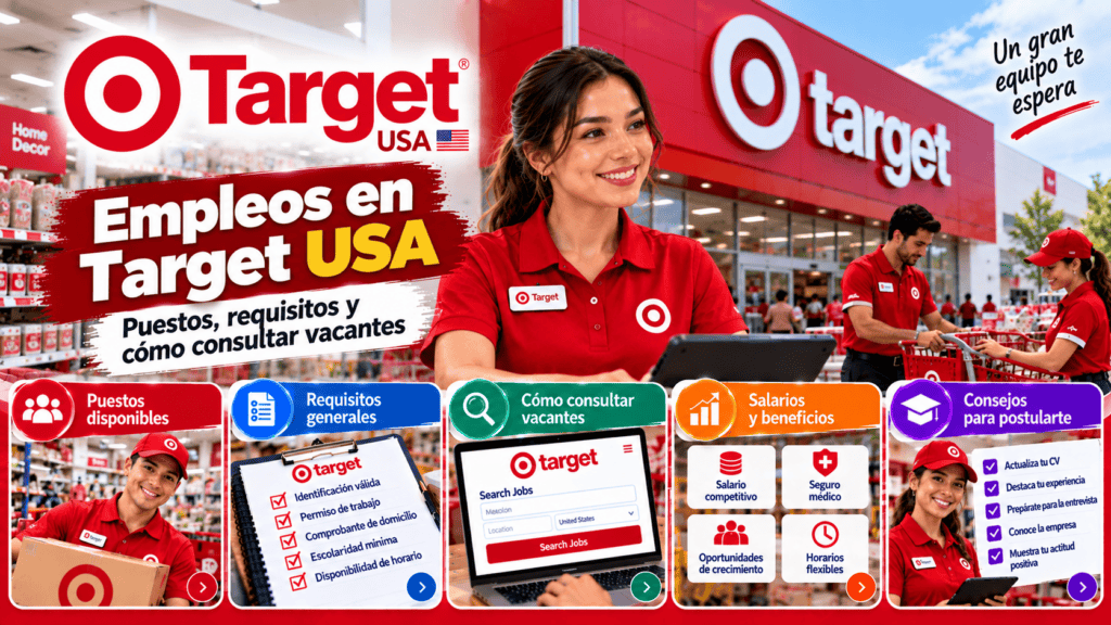 Empleos en Target USA: puestos, requisitos y cómo consultar vacantes