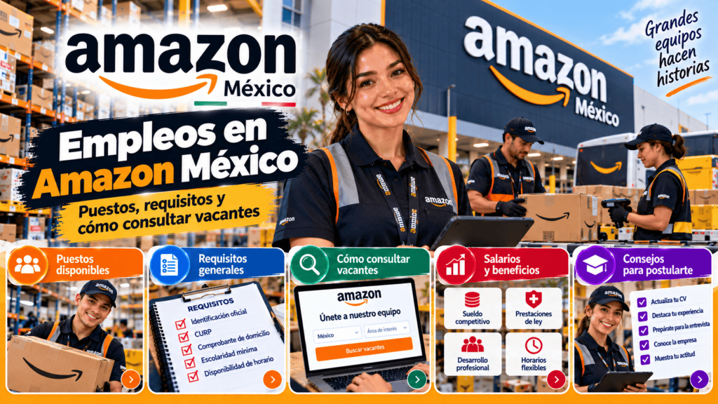 Empleos en Amazon México: puestos, requisitos y cómo consultar vacantes