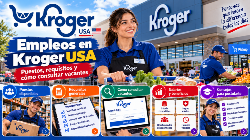Empleos en Kroger USA: puestos, requisitos y cómo consultar vacantes