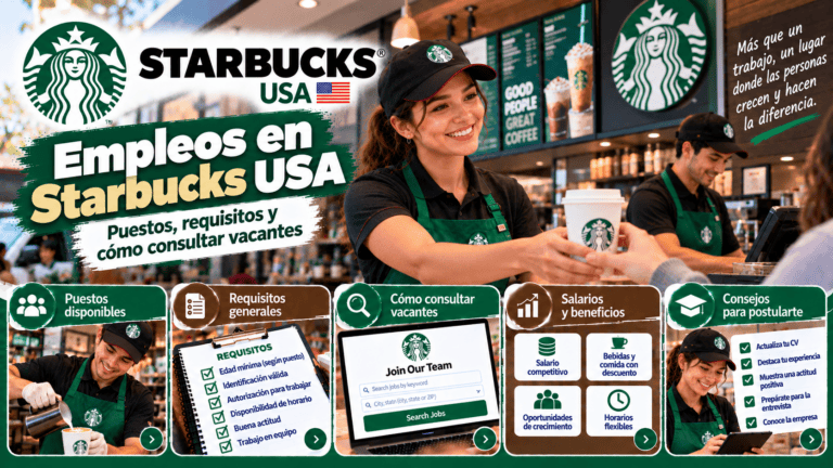 Empleos en Starbucks USA: puestos, requisitos y cómo consultar vacantes